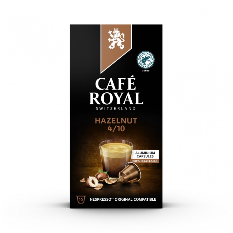 Kapsuki kawowe CAFE ROYAL ORZECHOWE, 10 szt
