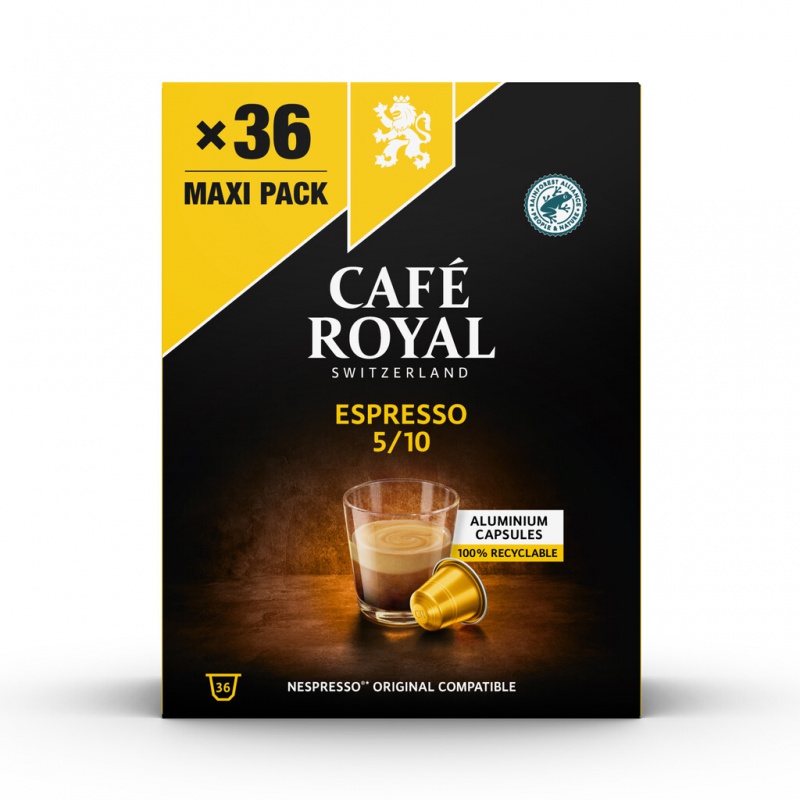 Kapsułki kawowe CAFE ROYAL ESPRESSO, 36 szt
